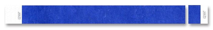 Identifikačné náramky Tyvek 1" s kontrolným kupónom Náhľad Identifikačné náramky Tyvek 1" s kontrolným kupónom Náhľad